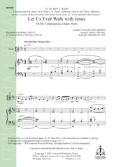 Let Us Ever Walk with Jesus SATB choral sheet music cover